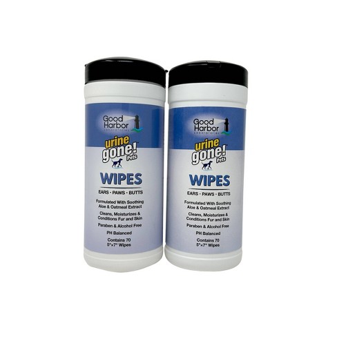 Urine Gone Pet Wipes For Ears, Paws And Butts - 2pk : Target