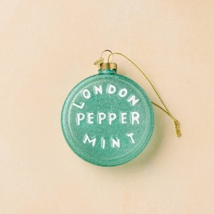 John Derian for Target Glass London Peppermint Ornament - 1 of 3