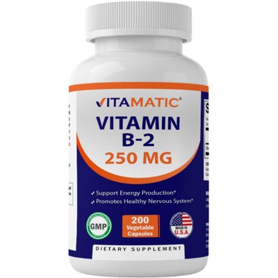Vitamin B2 250 mg - 200 Capsules