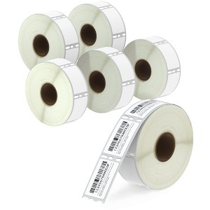 BETCKEY  Compatible  30347 , 1in x 11/2in Book Spine Labels  Compatible with  Labelwriter 450, 4XL & Zebra Desktop Printers 6 Rolls/4500 Labels - 1 of 4