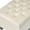 FURNIinspire Ottomans And Benches Luxury Storage Ottoman End of Bed Bench Living Room Footrests, Upholstered Bench, Beige, 51"*17.5"*17" - 4 of 4