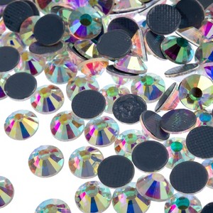 Crystal Lane DIY 288 Pieces SS30 (6.5mm) Crystal AB Glass Flat Back Hotfix Rhinestones for Arts and Crafts - 1 of 4
