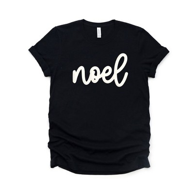 Simply Sage Market Women's Noel Bold Cursive Puff Print Short Sleeve Graphic Tee