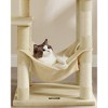 Feandrea 44.1'' /56.3" Cat Tree Tower for Indoor Cats ,Multi-Level Cat Condo Cat Furniture with Scratching Posts - 3 of 4