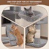 Large Cat Tree for Big Cats, Multi-Level Cat Tower for Indoor Cats, Scratching Post,Condo,Platforms,Cat Tunnel,Hammock,Feeding Station,Pet Play House - 3 of 4