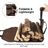 iMountek Firewood Carrier Bag with Handle Wear-Resistant Fireplace Logs Holder Side Opening For Indoor Fireplace Outdoor Camping Coffee  Color - 2 of 4
