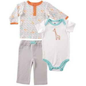 Yoga Sprout Baby Unisex Cotton Layette Set, Giraffe - 1 of 1