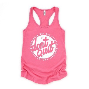 Simply Sage Market Women's Don't Quit Racerback Tank - 1 of 4