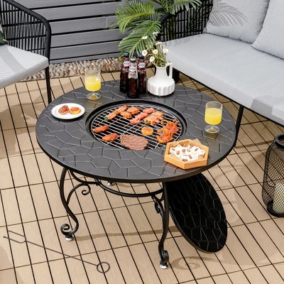 Dining Table Fire Pit Target, Small Outdoor Tabletop Fire Pit