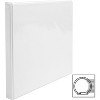 Business Source View Binder w/ 2 Inside Pockets 1/2" Capacity White 09951 - 2 of 4
