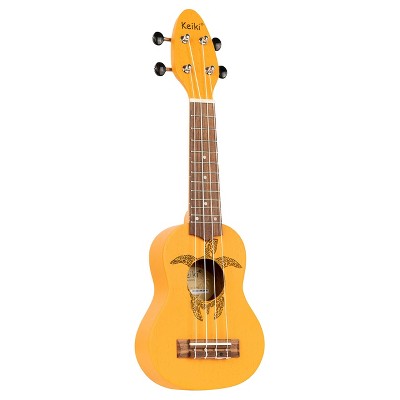 Ortega Guitars Keiki K1 Series Sopranino Ukulele with Turtle Etching