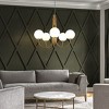 ALOADECOR Modern Glam Glass Globe Bubble Chandelier Sputnik  Hand Blown Glass Pendant Light For Living Room - 4 of 4