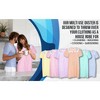 JEFFRICO House Dresses for Women with Pockets - Lightweight Breathable Short Sleeve Muumuu & Nightgowns - Snap Front Housecoat Dusters - 2 of 4