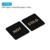 Unique Bargains Acrylic Self-Adhesive Decor Faucets Sinks Hot/Cold Water Label - 3 of 4