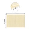 Unique Bargains Unfinished Smooth Surfaces Grain Laser Cutting Basswood Sheet 3 Pcs - 2 of 3