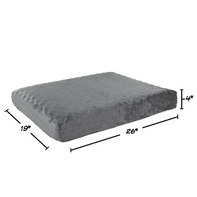 Pet Adobe Egg Crate Memory Foam Orthopedic Pet Bed With Removable Cover - Gray