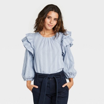 ruffle sleeve top target