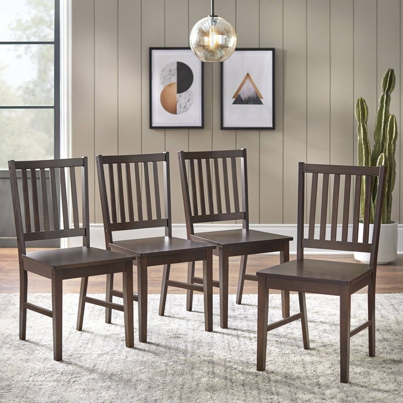 Set of 4 Contemporary Shaker Dining Chairs - Buylateral, 3 of 5