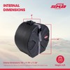 SKB Cases 8" x 14" Tom/Snare Case with Padded Interior, D-Shaped Drum Design, and Molded in Feet for Upright Positioning and Stability, Black - 3 of 4