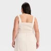 Women's Satin Tank - A New Day™ Cream - 2 of 3