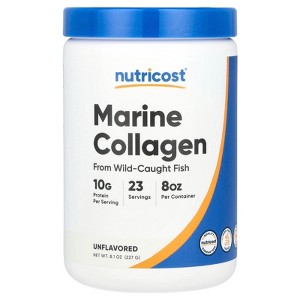 Nutricost Marine Collagen From Wild-Caught Fish, Unflavored, 8.1 oz (227 g) - 1 of 2