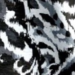 black textured paisley