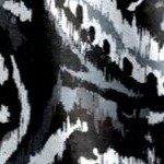 black textured paisley