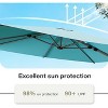 LAUSAINT HOME 10' Square Cantilever Umbrella with Olefin Fabric - 2 of 4