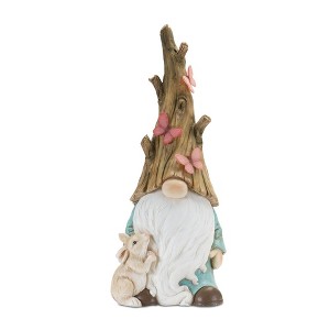 Melrose Tree Trunk Gnome Statue 24.75"H - 1 of 2