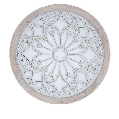 TX USA Corporation Round Wood Medallion Wall Decor