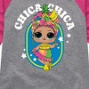 Girls' - LOL Surprise! - Chica Chica Tropical Shirt Tail Raglan Graphic T-shirt - 2 of 4