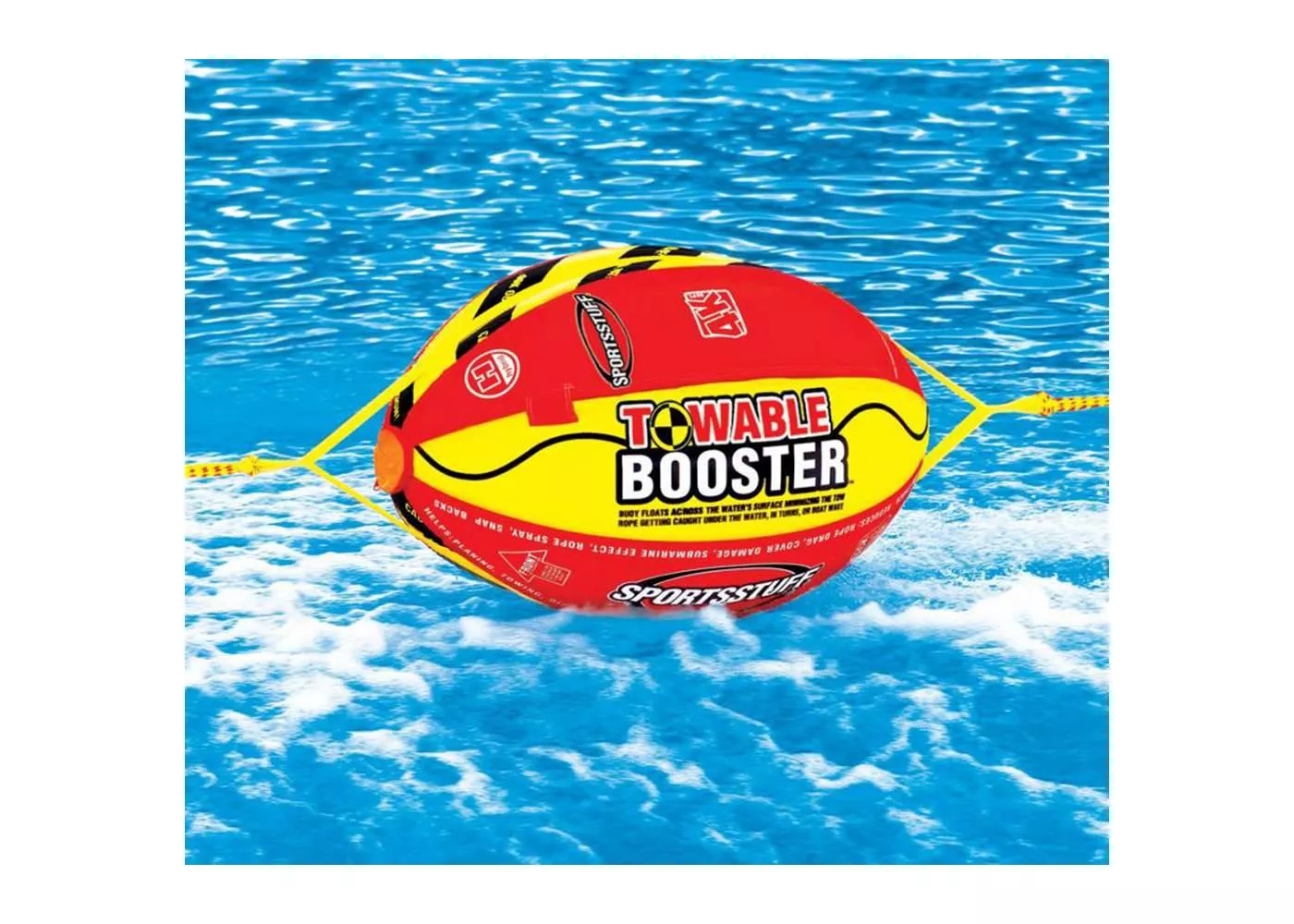 Airhead SPORTSSTUFF 53-2030 Boat Tubing Towable 4K Booster Ball Towing System with 2" Webbing, Speed Safety Valve, and Self Bailing Drain Vent - image 2 of 6