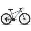 BestParts 26 Inch Mountain Bike, Adult Off-Road Bicycle, 21-Speed Trail Bike with Disc Brakes, for Men & Teens, Carbon Steel Frame, Black & Grey - 2 of 4