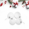 Northlight 4ct Clear Glass Ball Christmas Ornaments 4" - 3 of 4