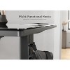 NicBex Standing Desk Computer Table with Tempered Glass Top&2 Side Hook,Adjustable Home Office Desk for Study,Home Workstation,Black - 2 of 4