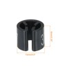 Unique Bargains Round Plastic Reusable Garment Hanger Marker Number Tag Black 100 Pcs - 2 of 3