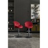 Red two-piece bar stool, adjustable bar stool - 3 of 4