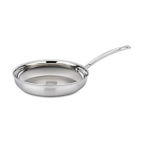 Cuisinart Classic MutliClad Pro 10" Stainless Steel Tri-Ply Skillet MCP22-24N - Silver: Dishwasher & Induction Safe Fry Pan - 1 of 3