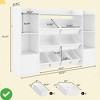 Kids Toy Storage Organizer w/ 8 Multi-Color Removable Bins Kid Bookshelf and Toy Storage w/2 Storage Cubbies - 2 of 4