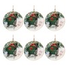 Metal Couple Sleigh Ride Disc Ornament (Set of 6) - 2 of 3