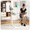 ChicFurnit Desks Mobile Standing Desk computer desk Couch Side Table Portable Standing Desk for Home Office, White, 27.56"*15.75"*43.31" - 2 of 4