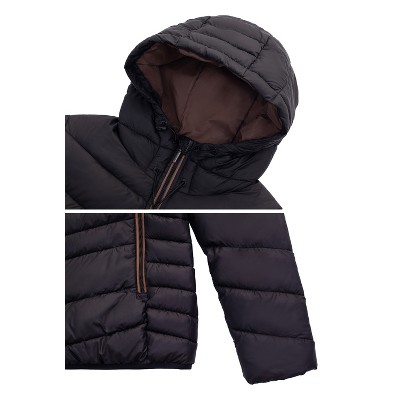 Rokka&Rolla Women's Light Puffer Jacket Coat-Rich Black, size X Large — фото 6