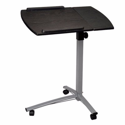 Syemin Desks Multifunctional Lifting Computer Desk Adjustable Overbed Bedside Table Overbed Bedside Table with Wheels, Black, 25.19"*15.75"*19.13"