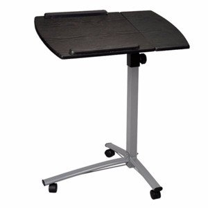 Syemin Desks Multifunctional Lifting Computer Desk Adjustable Overbed Bedside Table Overbed Bedside Table with Wheels, Black, 25.19"*15.75"*19.13" - 1 of 4