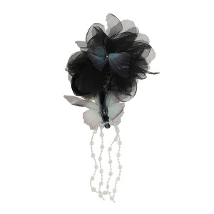 Unique Bargains Fashion Butterfly Tassel Hair Clips Hairdo Clip 1 Pc - 1 of 4