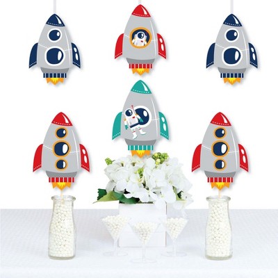 Big Dot of Happiness Blast Off to Outer Space - Astronaut Decorations DIY Rocket Ship Baby Shower or Birthday Party Essentials - Set of 20