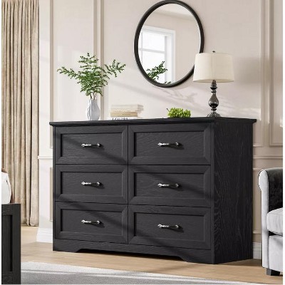 Nasitip Farmhouse Drawers Dresser ,Chest of Drawers,Wooden Dresser,Storage Organizer Dresser for Bedroom,Living Room