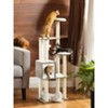65-Inch Cat Tree for Indoor Cats - Modern Multi-Level Cat Tower with 5 Scratching Posts, Perch, and Washable Cushions - Cat Furniture by WoodyWonders - 2 of 4