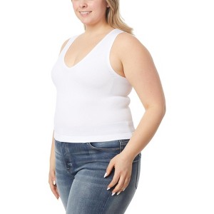 WallFlower Women's Insta Smooth Olivia Seamless Rib V-Neck Tank - 1 of 4