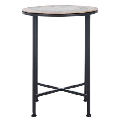 Lumi Agate Accent Table Black - Safavieh